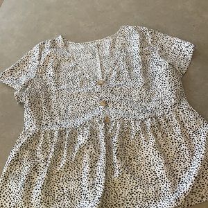 SHEIN peplum top. Size OXL